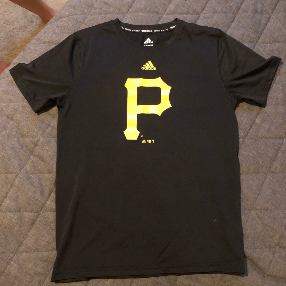 Adidas Black Dry fit Pittsburgh Pirates Tshirt.
